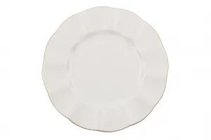 Hermia Porcelánová sada 24 ks talířů Creamy Gold bílá/zlatá
