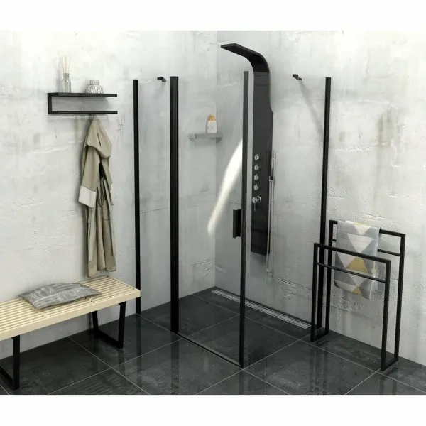 SKA stojan na uteráky 550x790x200mm, čierna mat SKA301