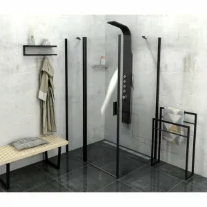 SKA stojan na uteráky 550x790x200mm, čierna mat SKA301