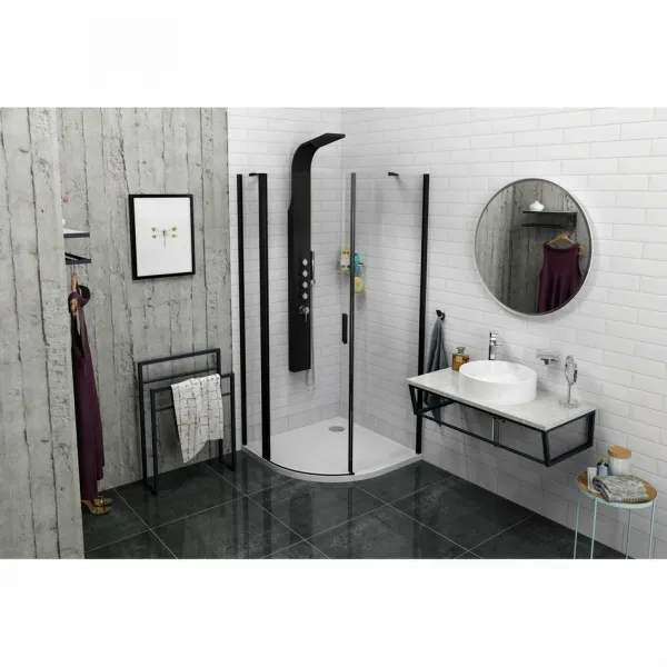 SKA stojan na uteráky 550x790x200mm, čierna mat SKA301