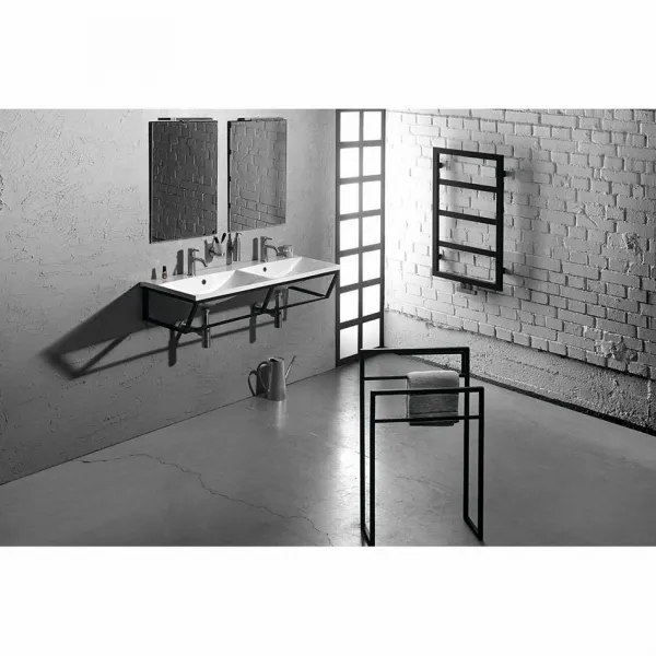 SKA stojan na uteráky 550x790x200mm, čierna mat SKA301