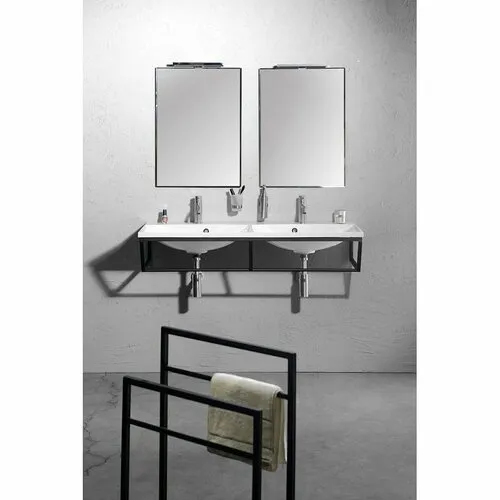 SKA stojan na uteráky 550x790x200mm, čierna mat SKA301