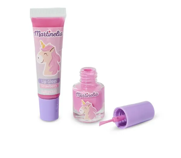 Martinelia Set balzam na pery a lak Little Unicorn