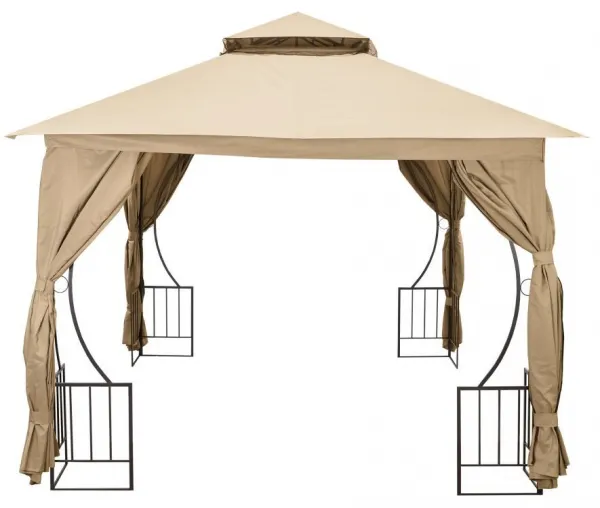 Záhradný altánok Outsunny s moskytiérou 3x3m BEIGE