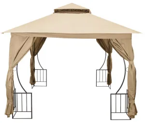 Záhradný altánok Outsunny s moskytiérou 3x3m BEIGE