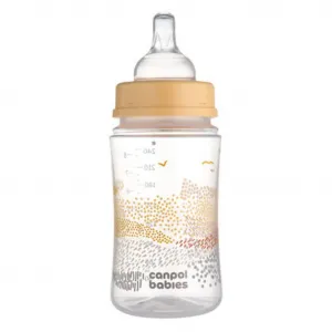 Canpol babies Antikoliková fľaša EasyStart Mountains 240 ml béžová