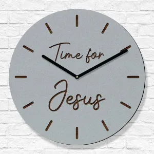 Kresťanské hodiny na stenu - Time for Jesus