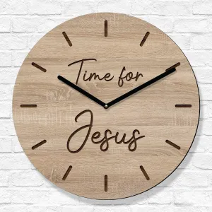 Kresťanské hodiny na stenu - Time for Jesus