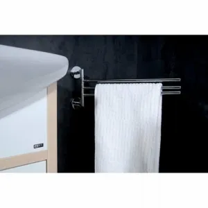 SAPHO - X-ROUND trojitý držák ručníků otočný 380, chrom XR407