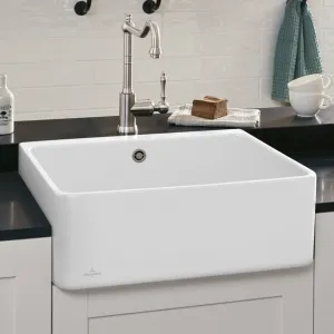 VILLEROY & BOCH VILLEROY & BOCH - Keramický drez Farmhouse 60 X (= Spülstein 60 X) Cream modulový 595 x 500 x 200 bez excentra 636001KR