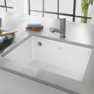 VILLEROY & BOCH VILLEROY & BOCH - Keramický drez Subway 60 SU Stone white podstavný 545 x 440 bez excentra 331001RW