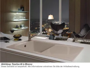 VILLEROY & BOCH VILLEROY & BOCH - Keramický drez Timeline 60 White alpin nástavný 1000 x 510 bez excentra 679001R1