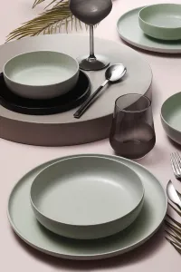 ASIR Porcelánová jedálenská súprava (18 ks) zelená