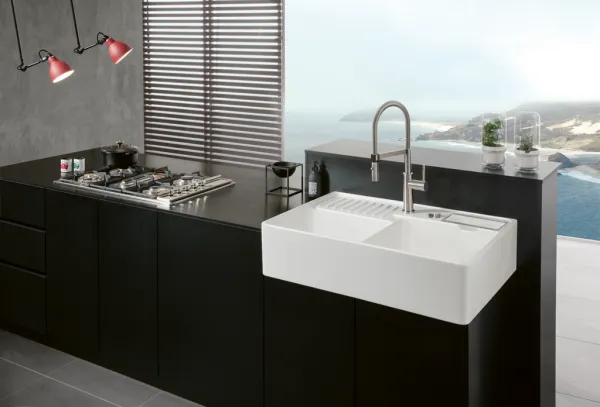 VILLEROY & BOCH VILLEROY & BOCH - Keramický drez Double-bowl sink Stone white modulový 895 x 630 x 220 bez excentra 632391RW