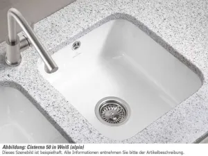 VILLEROY & BOCH VILLEROY & BOCH - Keramický drez Cisterna 50 Cream podstavný 445 x 445 bez excentru 670301KR