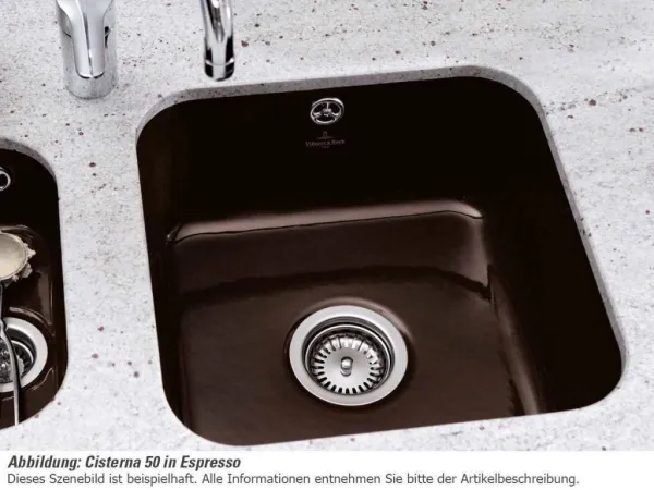 VILLEROY & BOCH VILLEROY & BOCH - Keramický drez Cisterna 50 Cream podstavný 445 x 445 bez excentru 670301KR