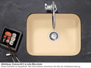VILLEROY & BOCH VILLEROY & BOCH - Keramický drez Cisterna 60C Cream podstavný 550 x 440 bez excentru 670601KR