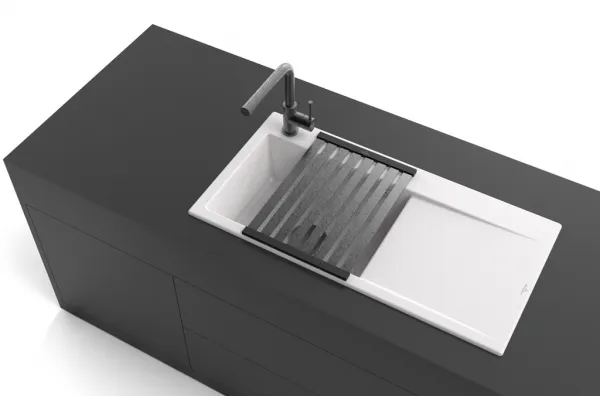 VILLEROY & BOCH VILLEROY & BOCH - Keramický drez Subway Style 50 Stone white nástavný 900 x 510 bez excentru 335101RW
