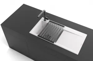 VILLEROY & BOCH VILLEROY & BOCH - Keramický drez Subway Style 50 Stone white nástavný 900 x 510 bez excentru 335101RW