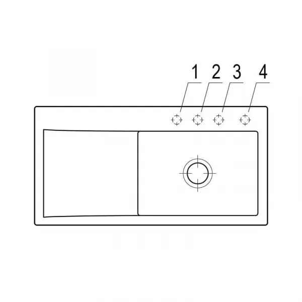VILLEROY & BOCH VILLEROY & BOCH - Keramický drez Subway Style 50 Stone white nástavný 900 x 510 bez excentru 335101RW