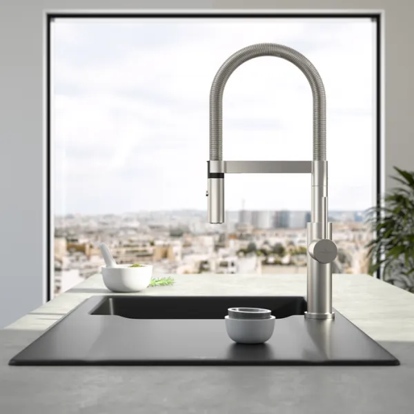 VILLEROY & BOCH VILLEROY & BOCH - Drezová batéria Steel Expert 2.0, odnímateľná sprcha, nerez 928000LC