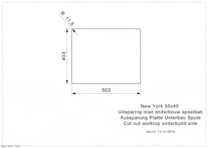 Reginox Nerezový drez Reginox New York 50x40, R35146, Gun Metal Silver R35146