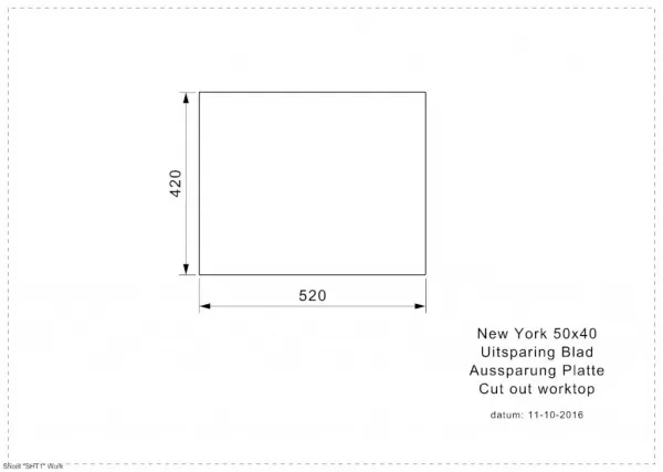 Reginox Nerezový drez Reginox New York 50x40, R35146, Gun Metal Silver R35146