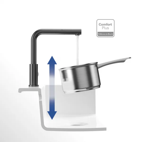 VILLEROY & BOCH VILLEROY & BOCH - Drezová batéria Steel Shower Antracit 96970105