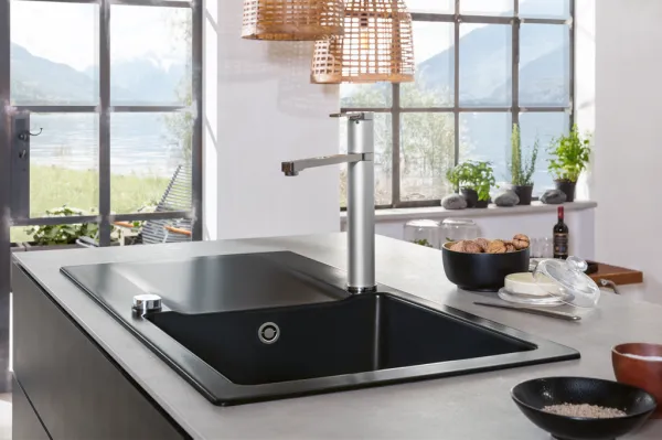 VILLEROY & BOCH VILLEROY & BOCH - Keramický drez Villeroy & Boch Siluet 60, 333601R7, Pure Black 333601R7