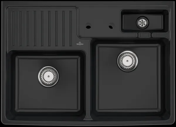 VILLEROY & BOCH VILLEROY & BOCH - Keramický drez Villeroy & Boch modulový, 632391R7, Pure Black 632391R7