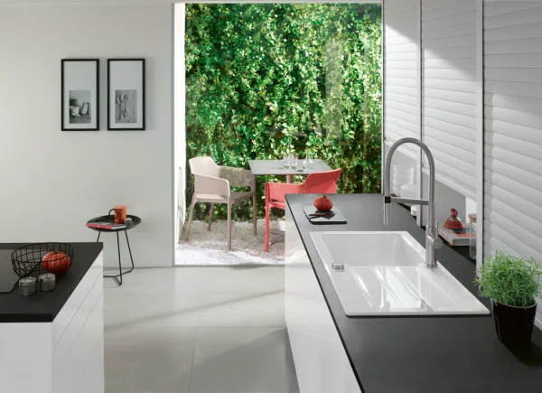 VILLEROY & BOCH VILLEROY & BOCH - Keramický drez Architectura 50 White alpin nástavný 860 x 510 bez excentra 335001R1