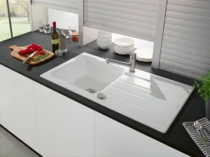 VILLEROY & BOCH VILLEROY & BOCH - Keramický drez Architectura 50 White alpin nástavný 860 x 510 bez excentra 335001R1