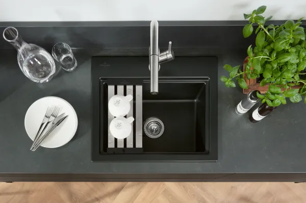 VILLEROY & BOCH VILLEROY & BOCH - Keramický drez Villeroy & Boch Subway Style 60 S, 336A01i4, Graphit 336A01i4