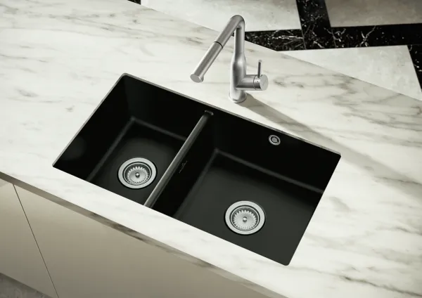 VILLEROY & BOCH VILLEROY & BOCH - Keramický drez Villeroy & Boch podstavný Subway 80 U, 338801J0, Chromit 338801J0