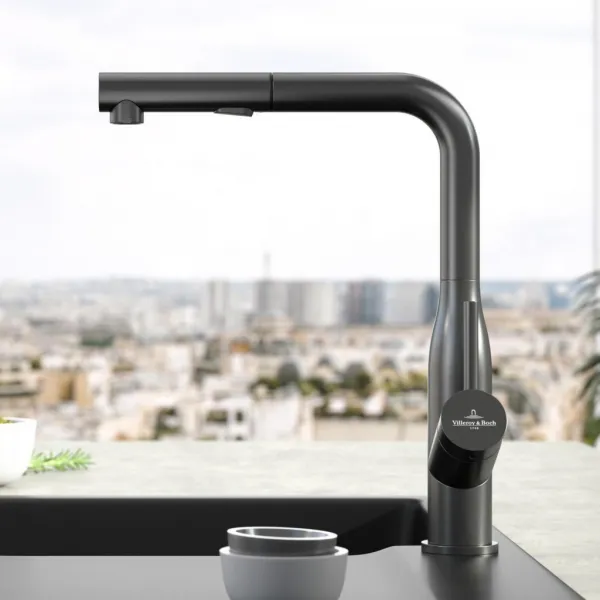 VILLEROY & BOCH VILLEROY & BOCH - Drezová batéria Villeroy & Boch Subway Style Shower, 92850005, antracit 92850005