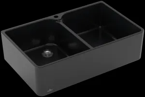 VILLEROY & BOCH VILLEROY & BOCH - Keramický drez Villeroy & Boch Farmhouse 80 X, 638001R7, Pure Black 638001R7