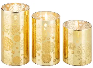 Weltbild Sada 3 LED svíček z pravého vosku Flora