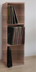 Regál na gramofónové platne Platto orech