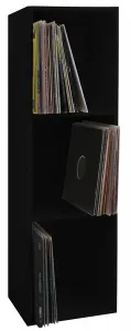 Regál na gramofónové platne Platto čierny