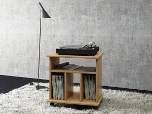 Regál na gramofónové platne Rental šírka 60cm buk
