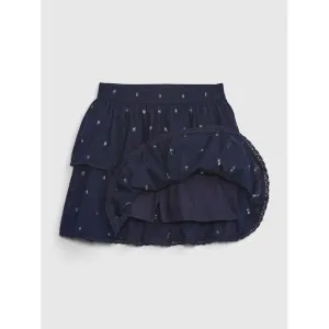 GAP RUFFLE WOV Dievčenská sukňa, tmavo modrá, veľkosť