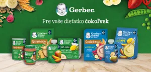 GERBER Kapsička organic ovocná mango a broskyňa s kokosovým mliekom 80 g, 6+