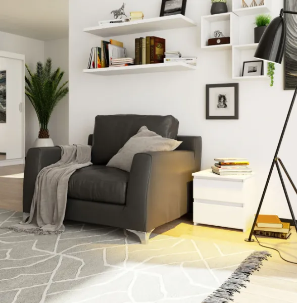 Ak furniture Nočný stolík CL2 40 cm biely