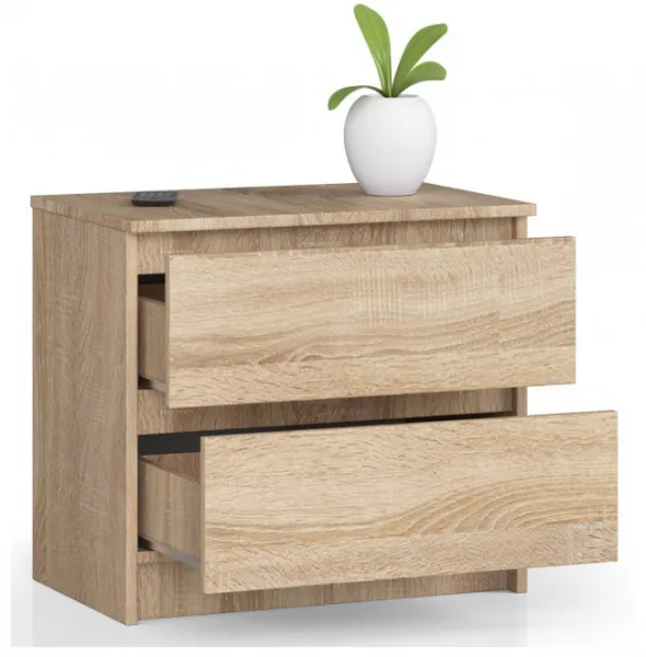 Ak furniture Komoda Liv 60 cm dub sonoma