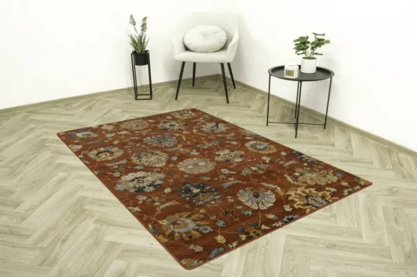 Koberec Superior Latica ornament rubín
