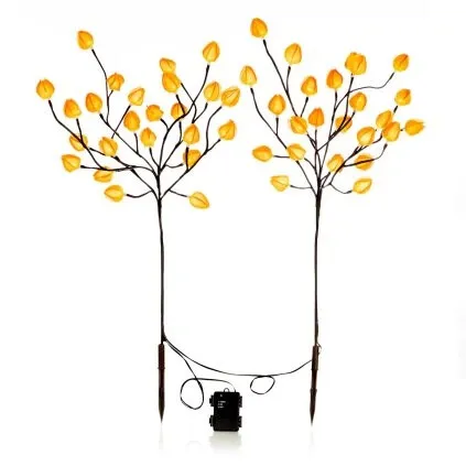 LED Záhradný zápich Physalis, sada 2 ks