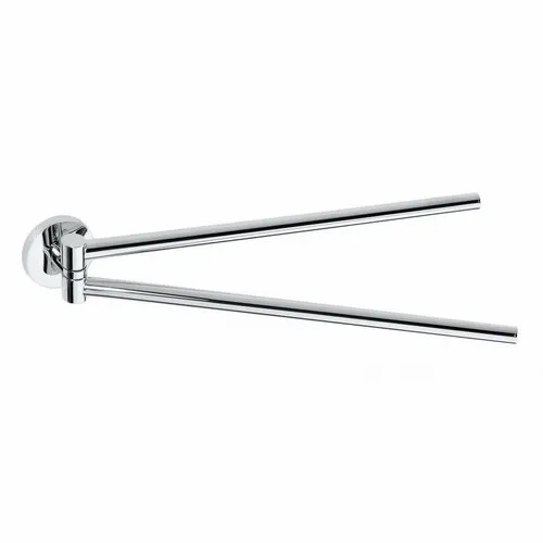 SAPHO - X-ROUND dvojitý držák ručníků otočný 420, chrom XR405