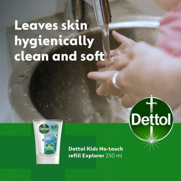 Dettol Soft on Skin Kids Explorer Power náplň do bezdotykového dávkovača mydla 250 ml