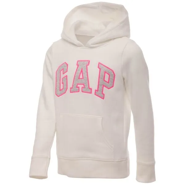 GAP LOGO HOOD Dievčenská mikina, biela, veľkosť