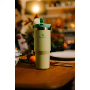 Stanley IceFlow™ Flip Straw Tumbler fľaša na vodu z nehrdzavejúcej ocele Tigerlilly 890 ml
